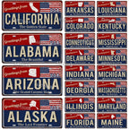 Greeting from USA States Landmark License Plate