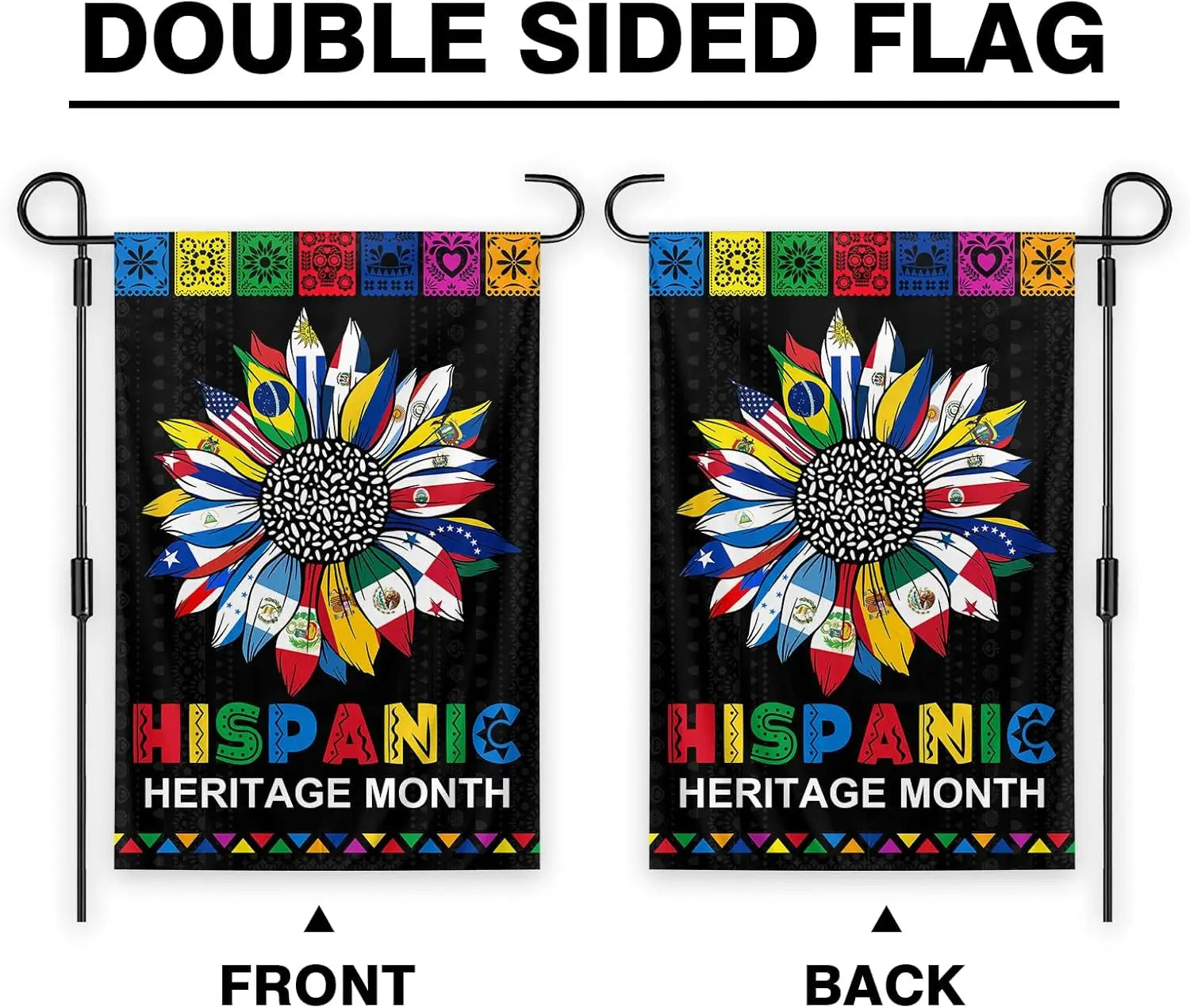 Hispanic Heritage Month Garden Flag Latino Countries