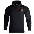 Afghan Flag Design Men's Long Sleeve Combat Uniform