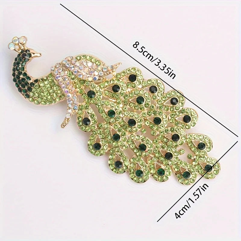 Luxury and fashionable peacock pin