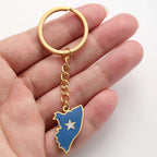 Eueavan Somali Map Pendant Keychains