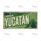 Artisian MEXICO License Plate
