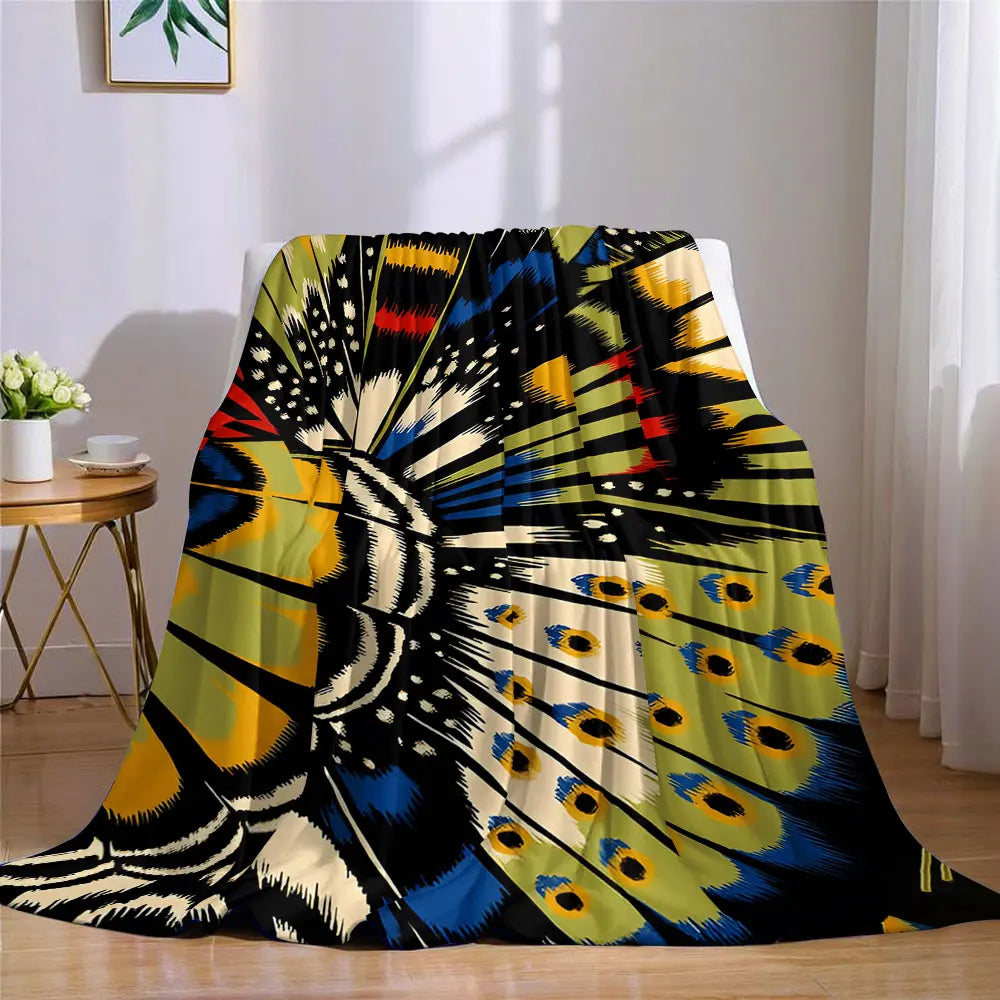 Peacock Feather Throw