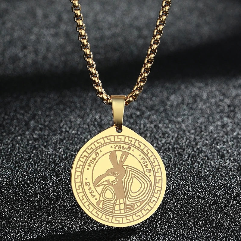 Engraved Star Pendant Necklace