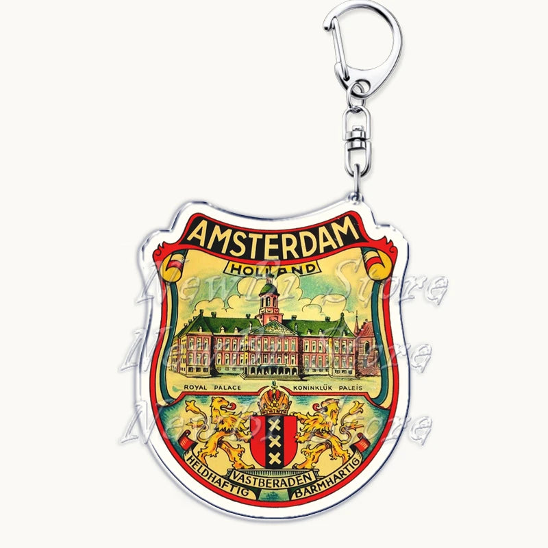 US Travel Keychain