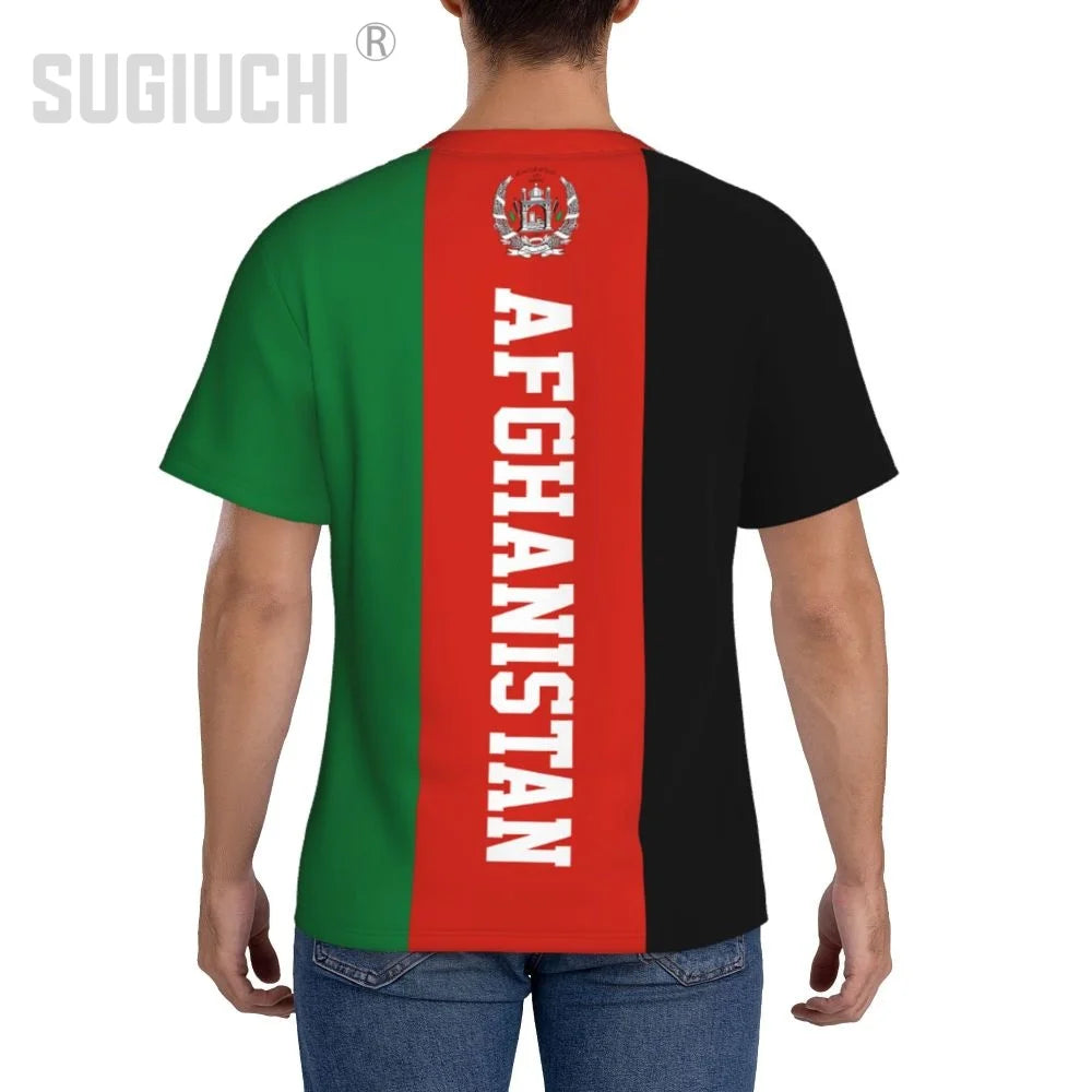 Tight Sports T-shirt Afghanistan Flag