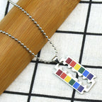 LGBTQ Rainbow Puzzle Couple Necklace