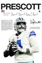 Classic American Football Sports Star Art Poster