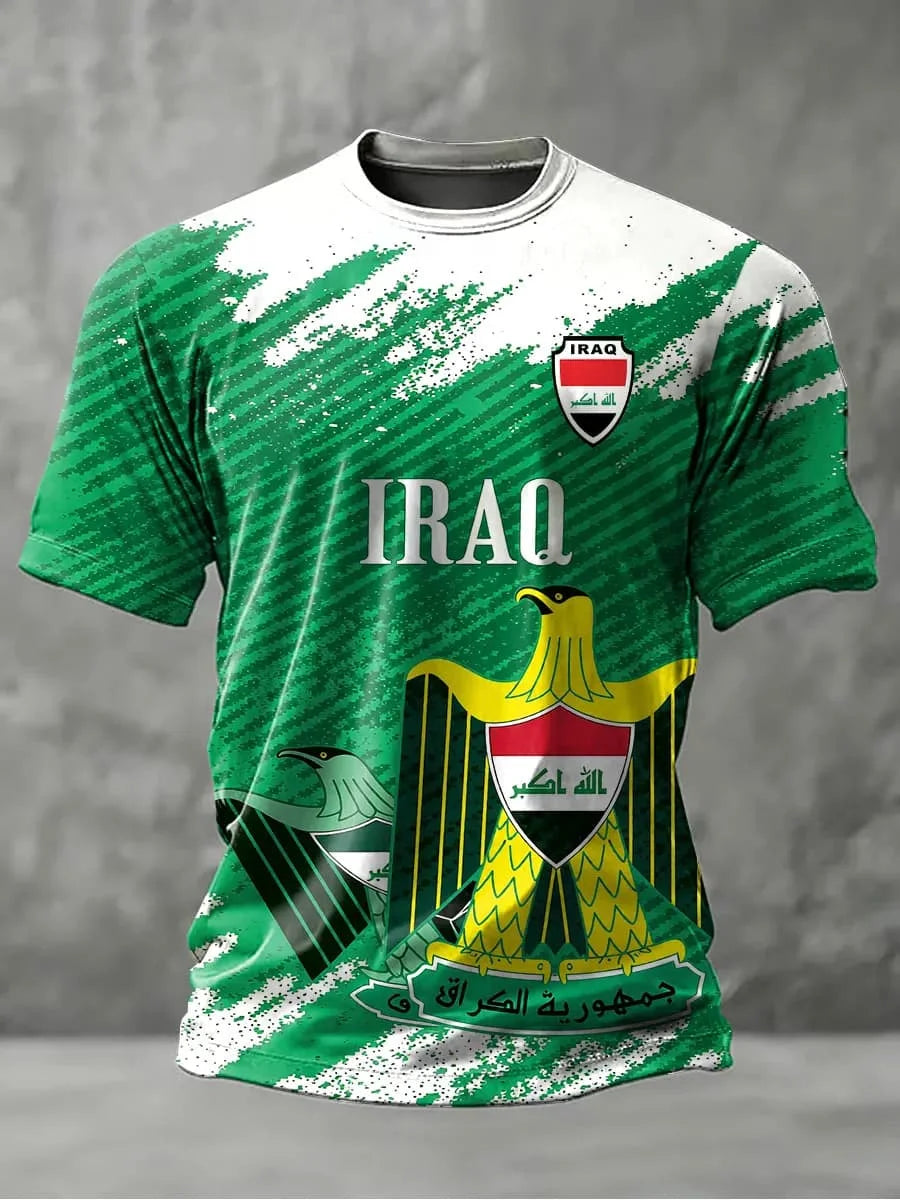 Iraq Team Soccer T Shirt