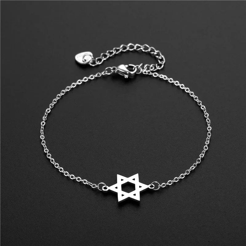 Jewish Magen Star of David Sterling Necklace
