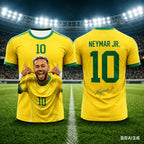 Neymar Jr #10 Brazil National Team Soccer Jersey T-Shirt