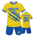 Custom Ukraine Kids Soccer Jersey