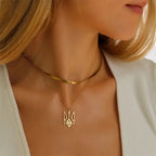 Ukraine National Emblem Necklace