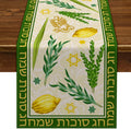 Happy Sukkot Linen Table Jewish Festival Party Decor