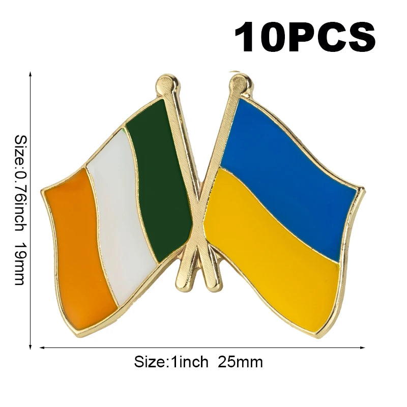 10pc Ukraine Friendship Badge International Collections