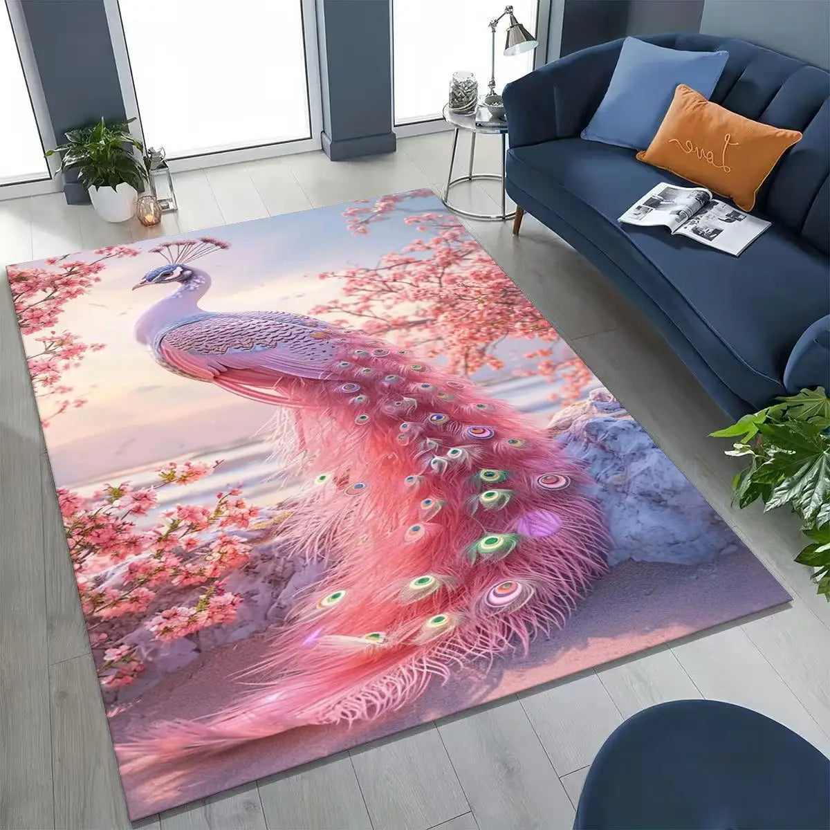 Peacock Rug Decor