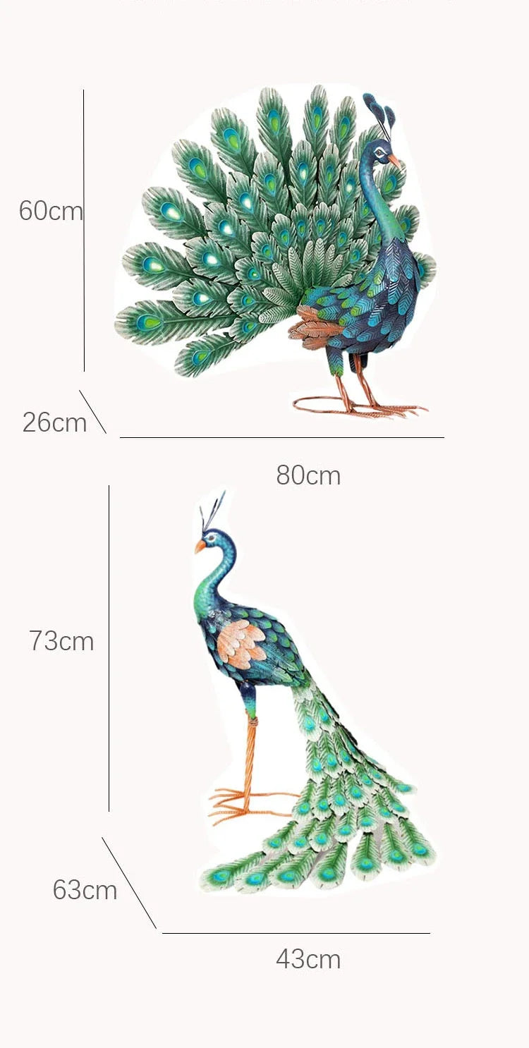 Peacock Outdoor Garden Courtyard Decoration