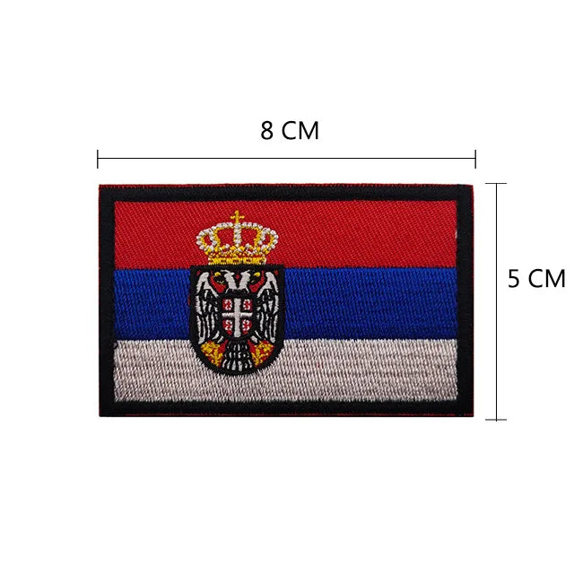 Serbian Flag Patch