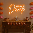 LED Neon Sign Indian Diwali Party
