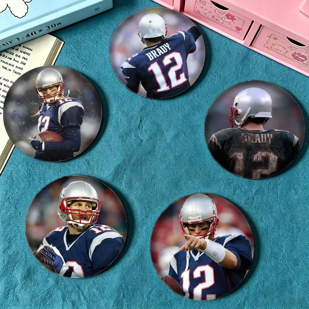 Football player Tom Brady Brooches Badges Pins