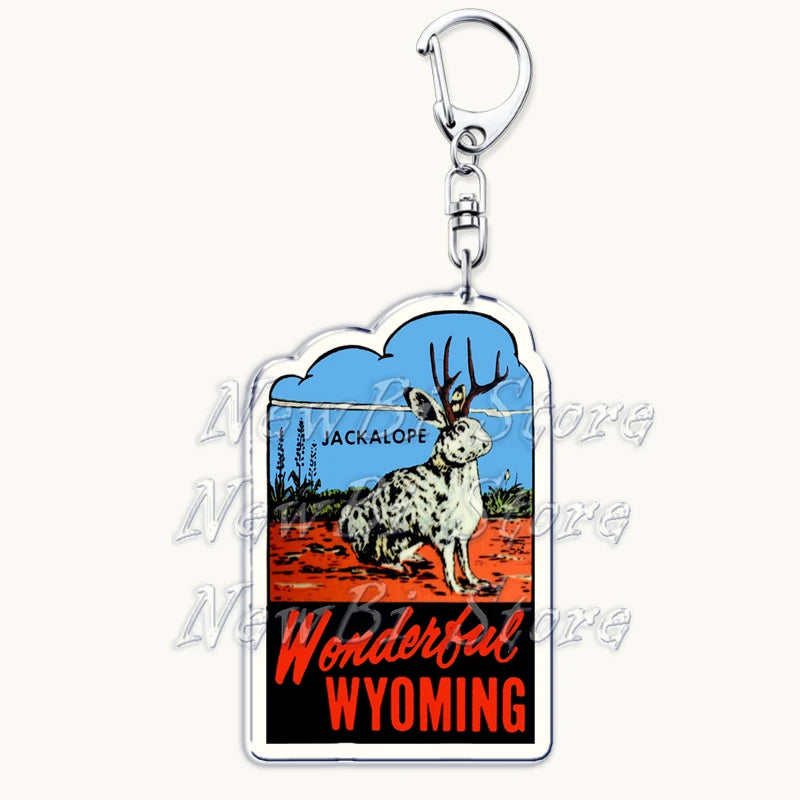 US Travel Keychain