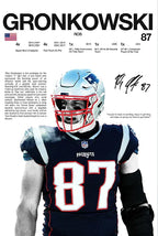 Classic American Football Sports Star Art Poster