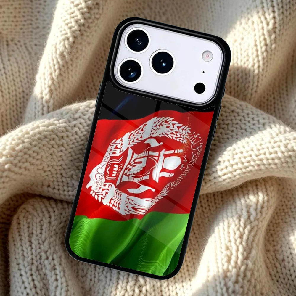 Afghan Flag Pattern Phone Case For iPhone