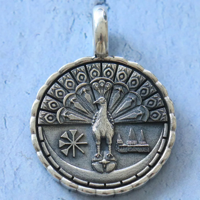 15g Yezidi Lalish Peacock Solid Sterling Silver