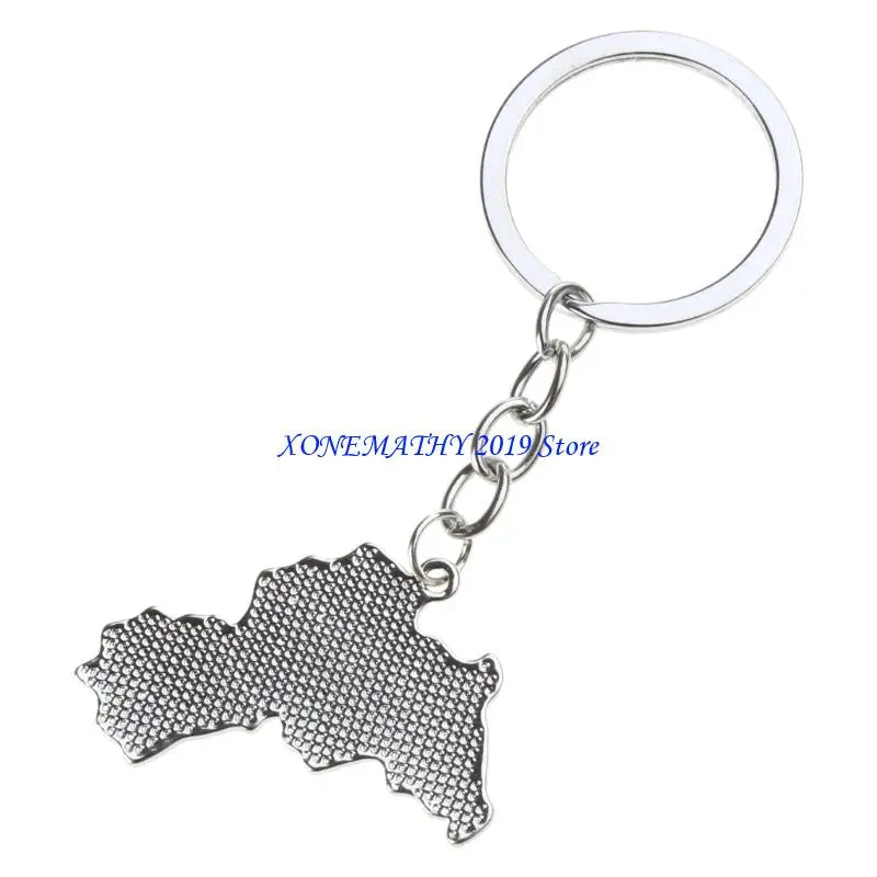 Kurdistan Map Flag Pendant Necklace, Keychain