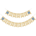 Happy Hanukkah Banner for Garland Bunting Chanukah Festival Party
