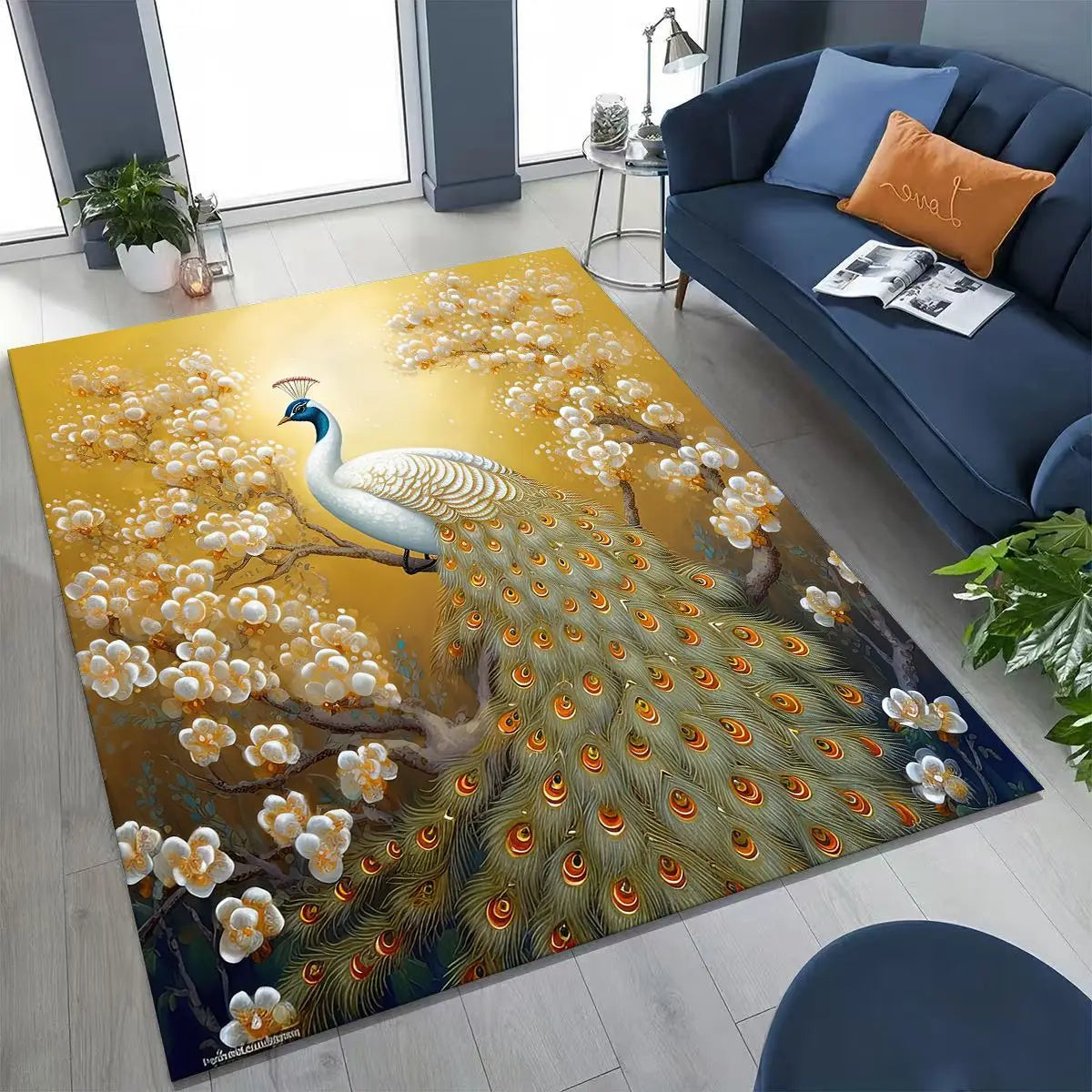 Peacock Rug Decor