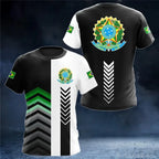 Brazil Flag Graphic Tee for Men