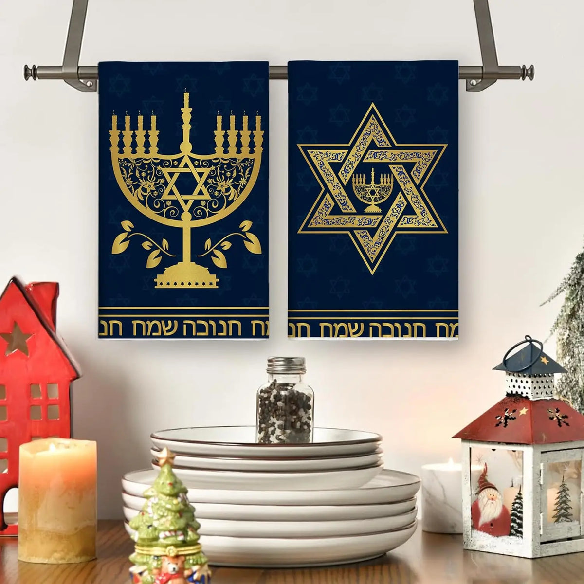 Hanukkah Kitchen Towels