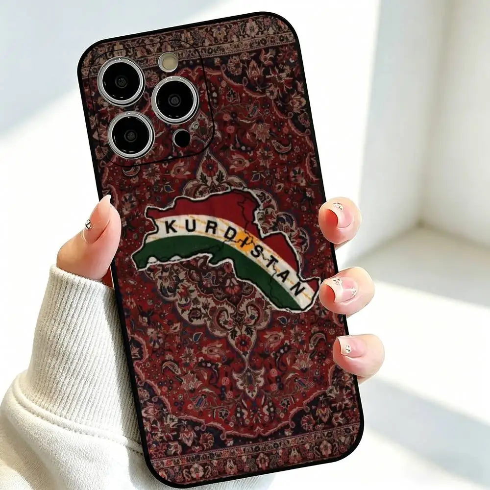 Kurdistan Flag Logo Support Phone Case For iPhones