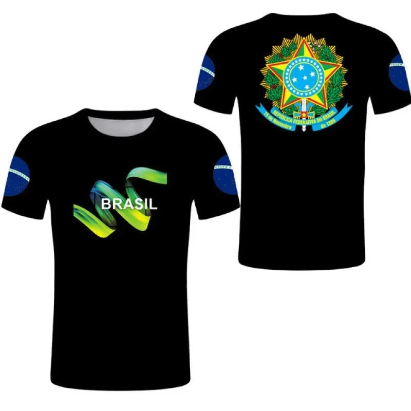 Brazil Flag Graphic Tee for Men