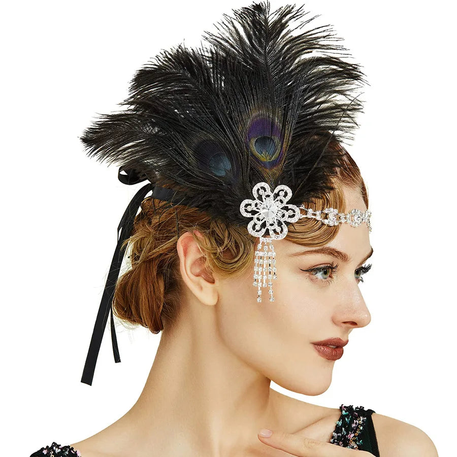 Peacock Feather Headband