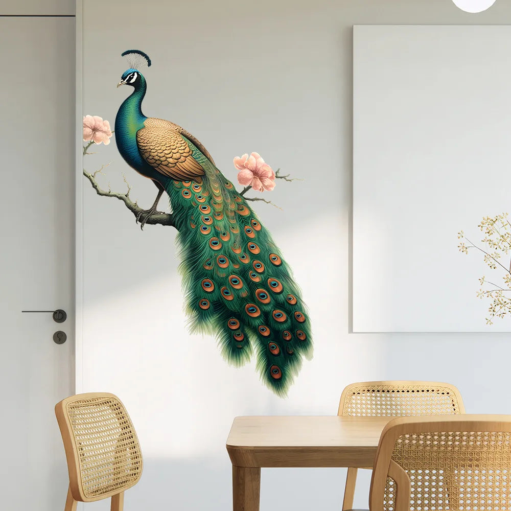 Painted Branches Peacock Home Decor
