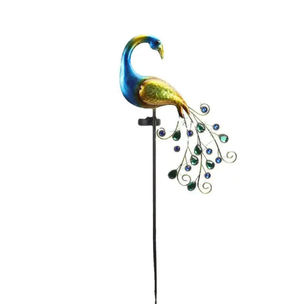 1Pc Peacock Solar Garden Lamp