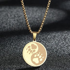Engraved Star Pendant Necklace