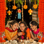 Marigold Flower Garland for Decoration Diwali Pooja Day of The Dead Mexican