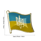 Ukraine Flag Badge with Other Countries