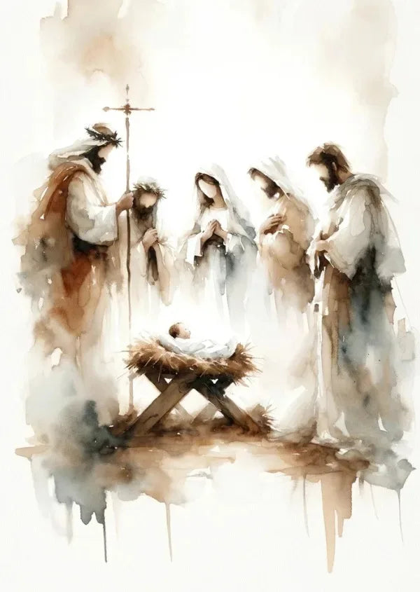Jesus Sketch Canvas Posters