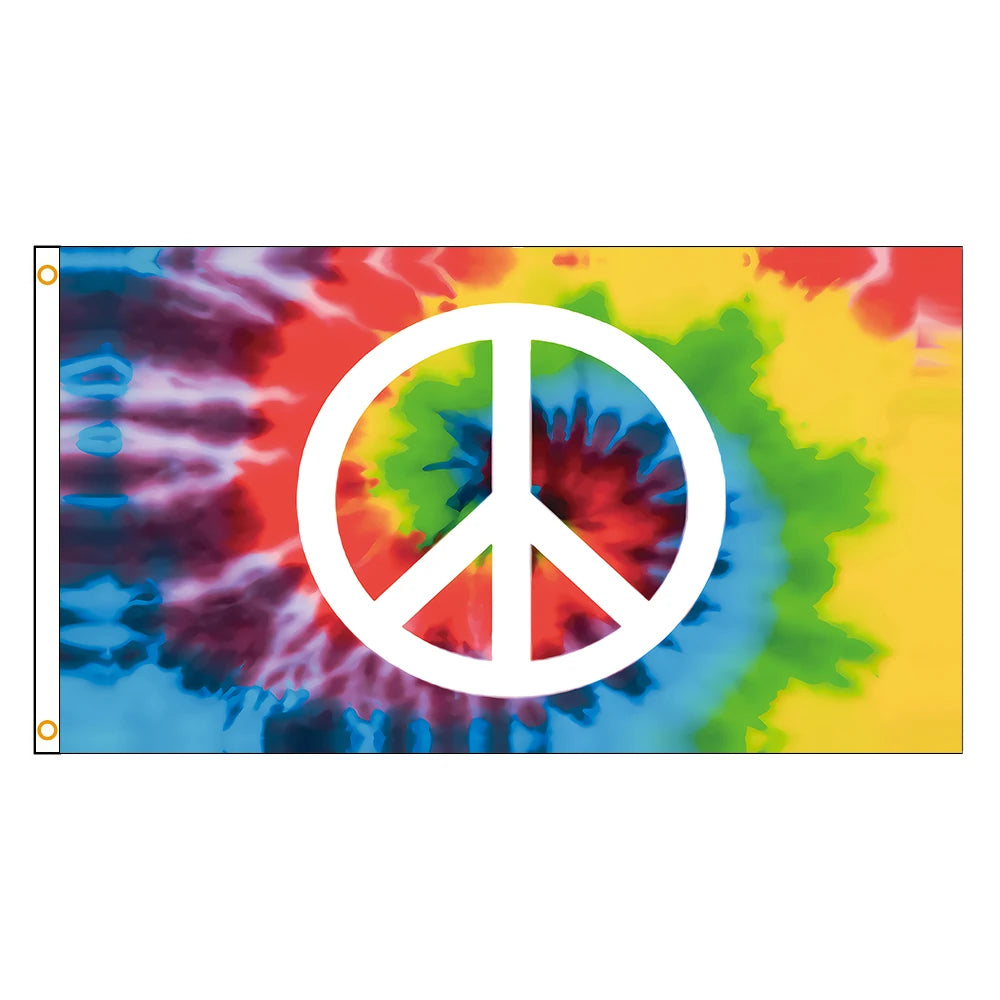 Flag of Peace Sign Banner Decoration