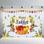 Jewish Collection Festival Rosh Hashanah Hanukkah Party Photo Backdrop