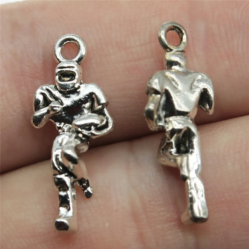 20pcs Football Charms American Football Pendants Jewelry