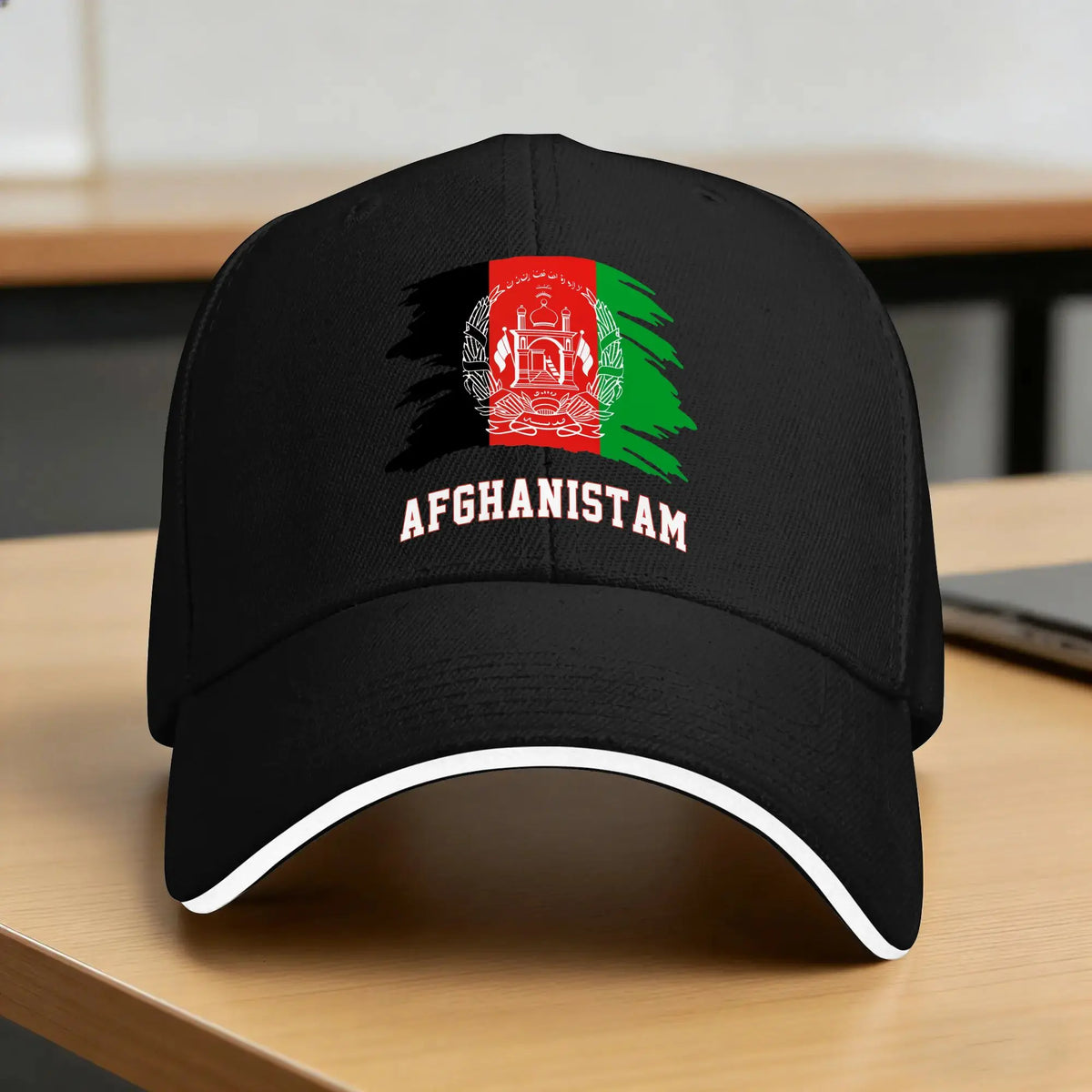 Afghanistan Flag Charcoal Baseball Cap