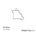 My Shape United States Map Pendent for Bracelet Necklace