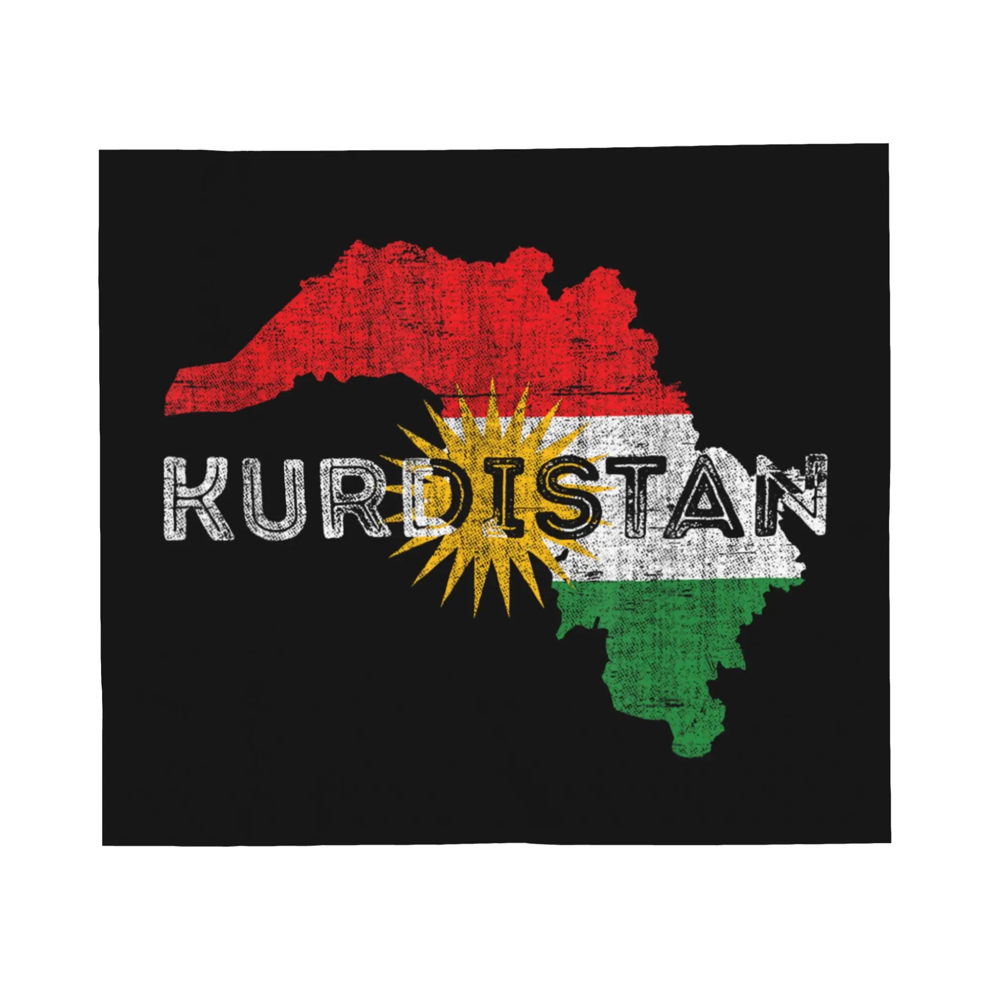Kurdistan Flag Blankets