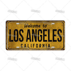 Welcome To USA City Car Plate