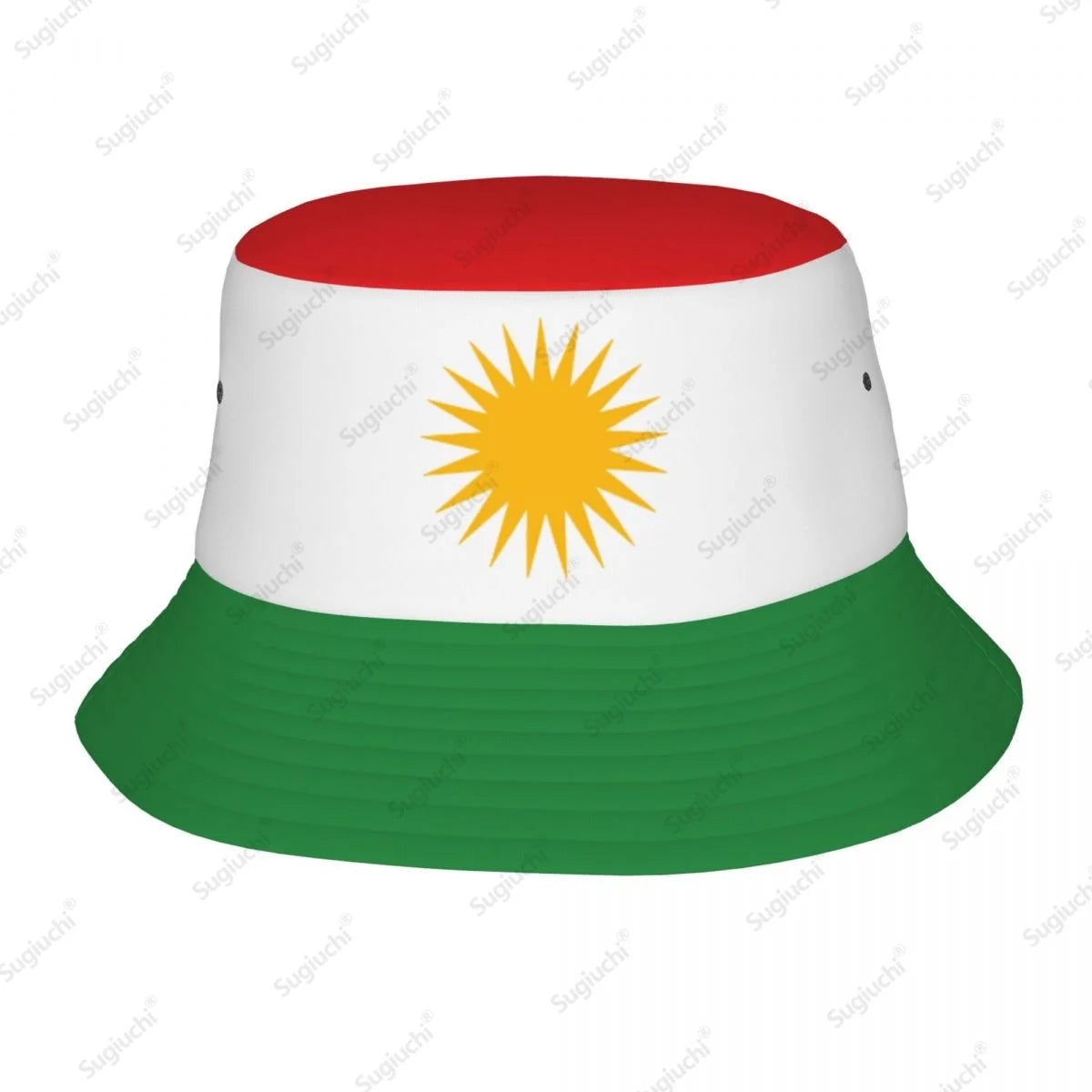 Kurdistan 3D Flag Men Women Bucket Hat